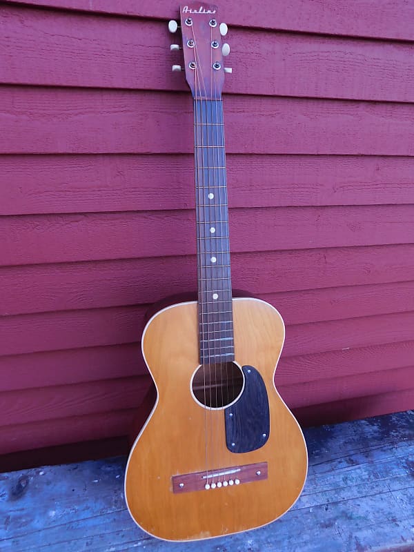 Airline Harmony 3/4 Size Acoustic Guitar 1960's - Natural image 1