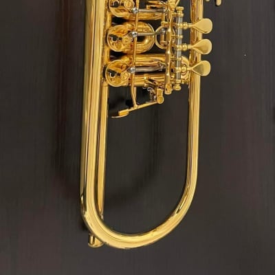 Schagerl Berlin Bb/A Piccolo Trumpet - Gold Plated | Reverb