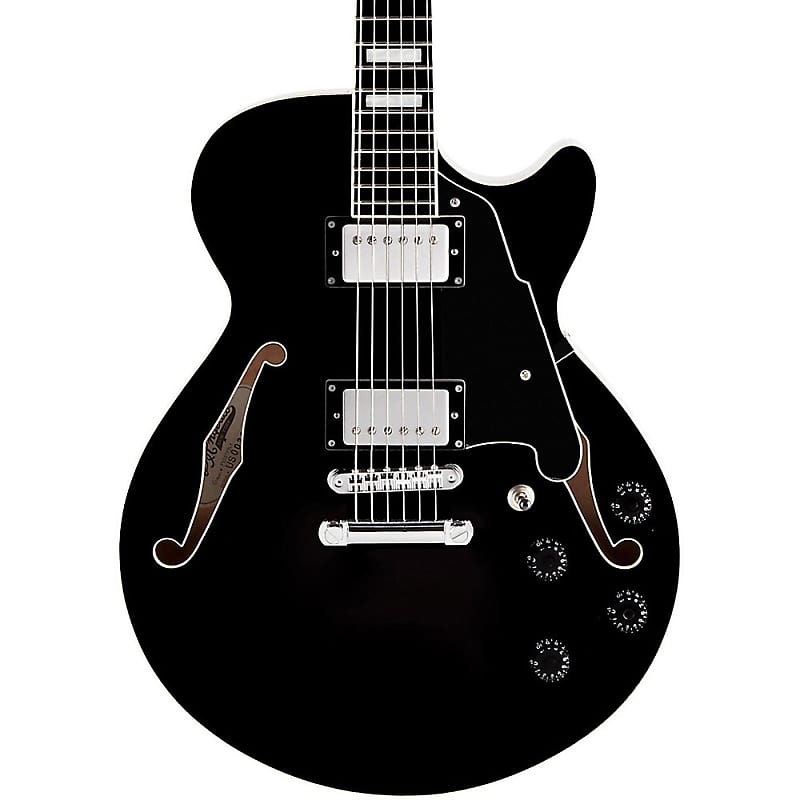 D'Angelico Premier SS Semi-Hollow Single Cutaway with Stop-Bar Tailpiece image 2