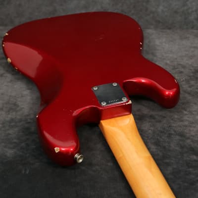 1966 Fender Precision Bass - Candy Apple Red image 13