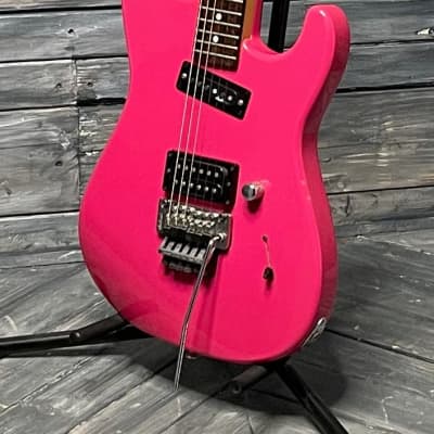 Used Charvel Charvette Electric Guitar with Gig Bag- Pink image 5