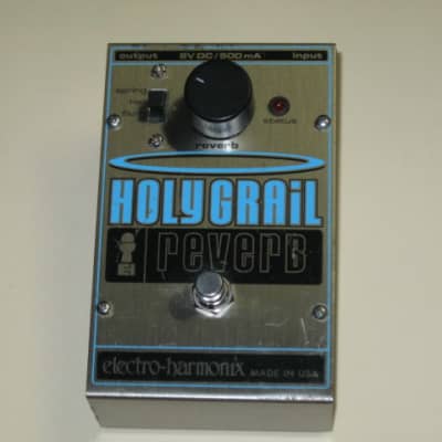 less than light average wear used Electro Harmonix Holy Grail Reverb V1 classic casing + Truetone adaptor with C35 1/8" converter & a copy of the paperwork (NO box) image 2