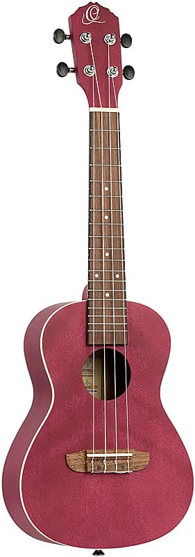 Ortega Guitars EARTH SERIES, 4-String Ukulele, Right, Raspberry, Concert  (RURUBY)