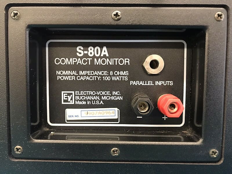 美品 Electro-Voice/EV コンパクトモニター S-80A ペア エレクトロボイス EV S-80A ペア - メルカリ