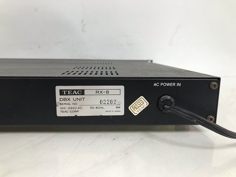 アンプ TEAC Rx-8 DBX UNIT Teac RX-8 DBX Noise Redution Unit | Reverb