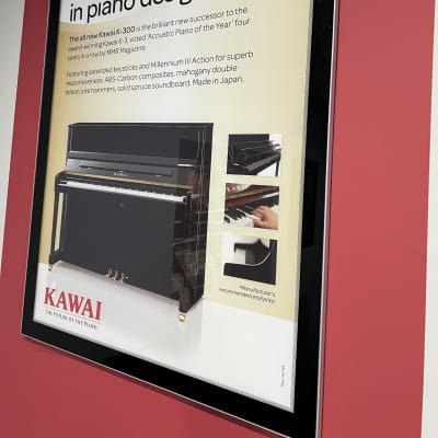 Kawai K300 Ebony Polish Upright Piano Japan image 4