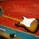 Fender 57 Re-Issue Stratocaster With Original Tweed Case 1990s 2-Color Sunburst