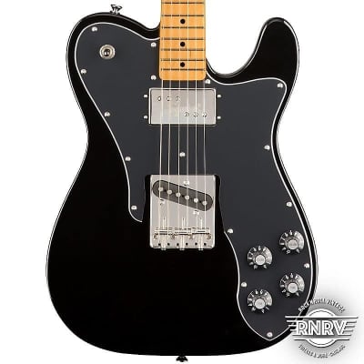 Fender Squier Telecaster Custom HH Electric Guitar Black Finish 