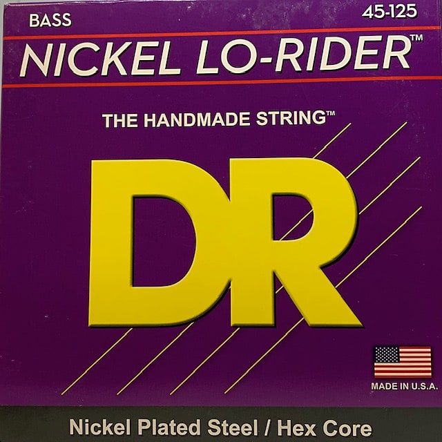DR NMH5-45 Nickel Lo-Riders Medium 5 String Bass Strings 45-125 Nickel Plated image 1