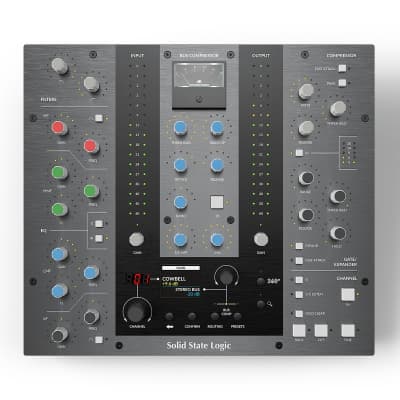 Solid State Logic XR621 Pre-amp and XR625 EQ X-Rack modules in Mynx Rack  2010s - Silver | Reverb