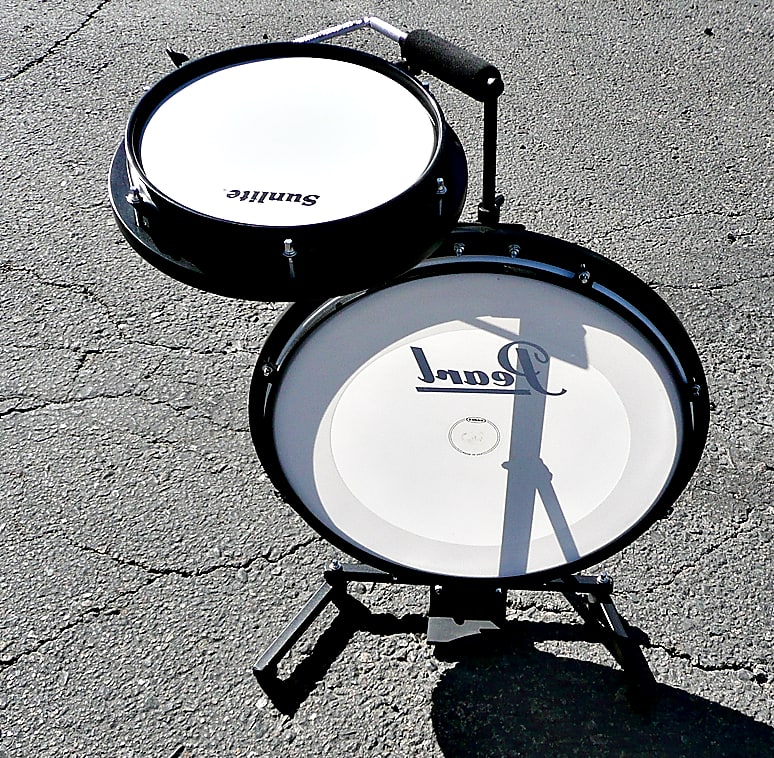 PEARL 2 Piece Compact Traveler Drum Kit Excel Condition Reverb