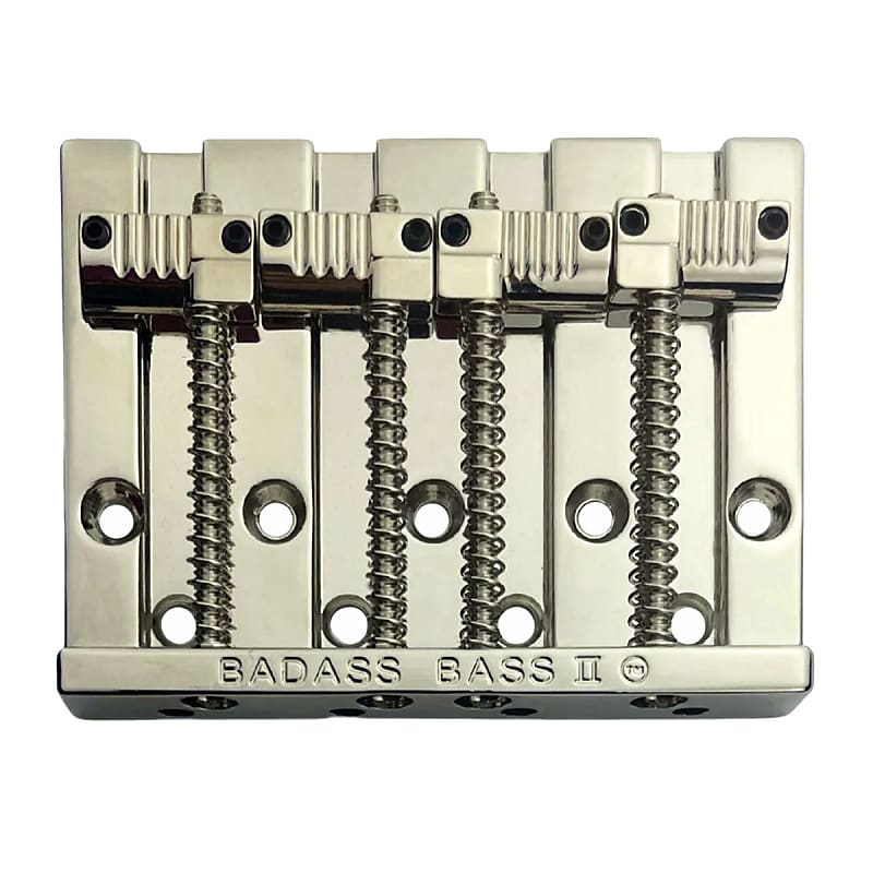 Leo Quan Badass II 4-String Bass Bridge Grooved Saddles Nickel BB-3342-001 image 1