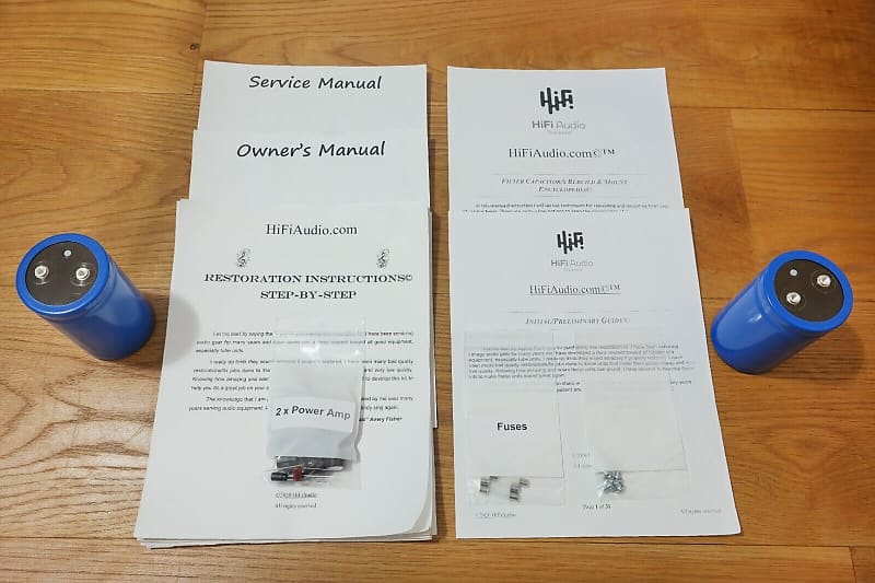 Hafler DH-200 restoration kit filter capacitor repair rebuild fix  			