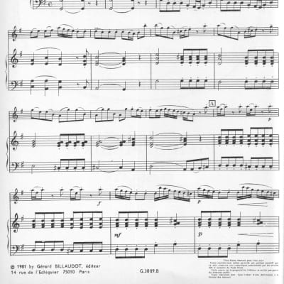 Scarlatti - Concertino in G for oboe and piano + humor drawing print image 3