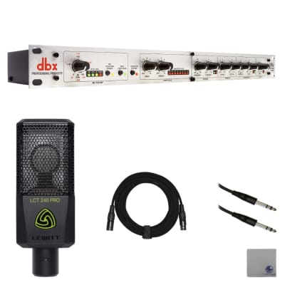 dbx 286s Microphone Preamp/Channel Strip with Lewitt LCT-240-PRO-BLK Condenser Microphone, XLR Cable, 1/4" to 1/4" TRS Cable and StreamEye Polishing Cloth