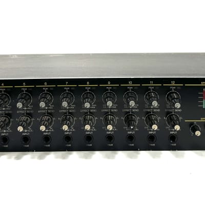 Korg Kmx-122 keyboard mixer 12 channel 1987 - Black image 4