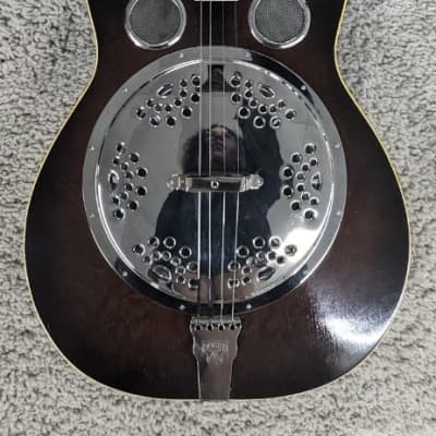 Rare Vintage 1936 Dobro Tenor Roundneck Resonator Guitar with Chipboard Case