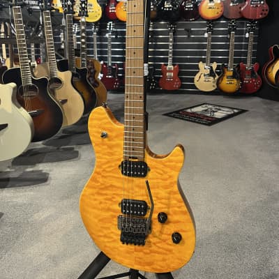 EVH Wolfgang WG Standard QM with Baked Maple Fretboard 2020 - Present - Transparent Amber for sale