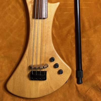 Zeta Crossover (EUB/fretless 34" scale) 1999 - Natural - with Vingobow for sale