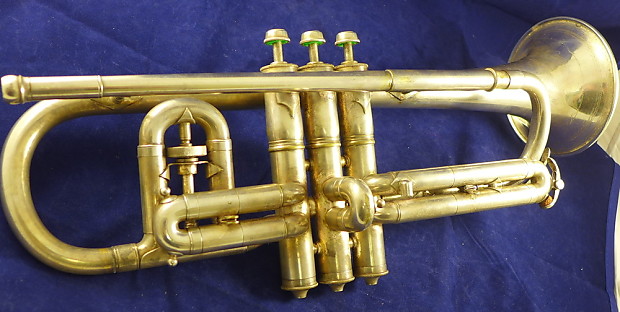 Very Early 1919 Conn 80A Victor Cornet in Silver