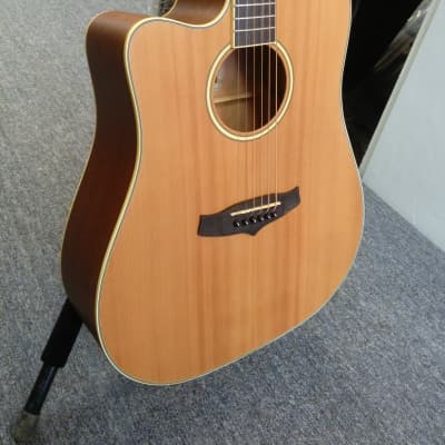 Tanglewood TW10 E LH Left-Handed Dreadnought Cutaway A/E Guitar image 4