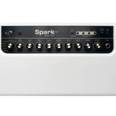 Positive Grid Spark Pearl, Special Edition 40-Watt 2x4" Smart Guitar Practice Amp image 4