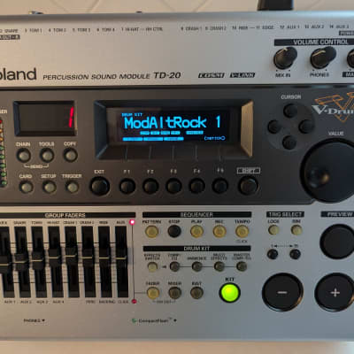 Roland TD-20 Drum Sound Module w/ LED Upgrade + Kit Expansion