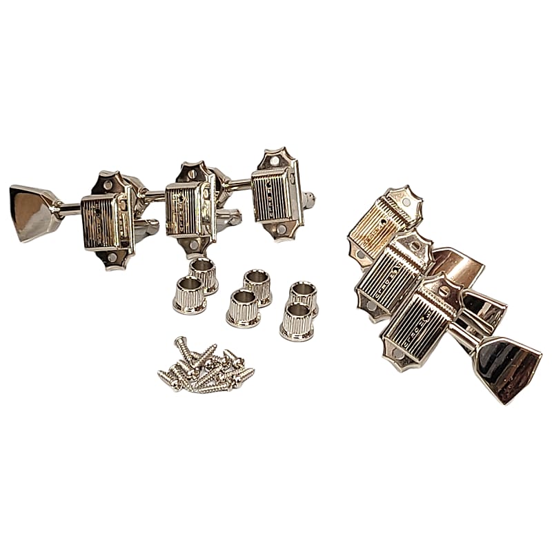 Kluson 3 Per Side Deluxe Series Tuning Machines Metal Tulip Keys