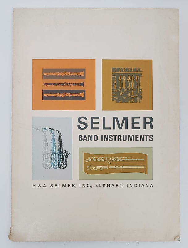 1964 Selmer Band Instrument Catalog Mark VI Sax Radial Reverb