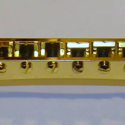 Standard Nashville Style Tune-O-Matic Style Bridge For Gibson Les Paul, Gold Finish image 2