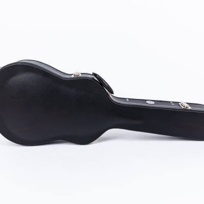 AE Guitars Hardshell Guitar Case Black Leather with Gray Interior For Gretsch Jet Styles image 3