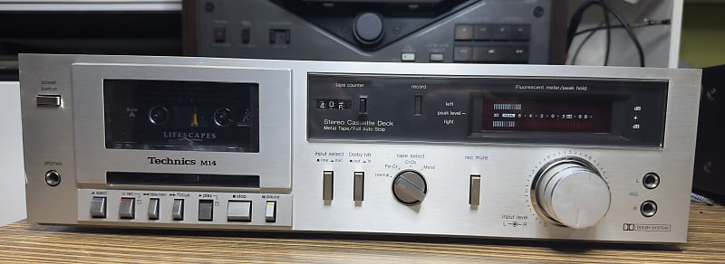 Technics RS-M14 Stereo Cassette Deck — Working Condition  			