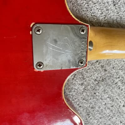 Fender Coronado II with Rosewood Fretboard 1967 - Candy Apple Red image 14