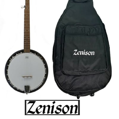 Zenison 5-String BANJO Traditional Bluegrass 10'' Remo Head Thick PADDED Gig BAG image 1