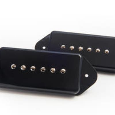 Bareknuckle Pickups P90 7 string set 2017 Black covers with silver