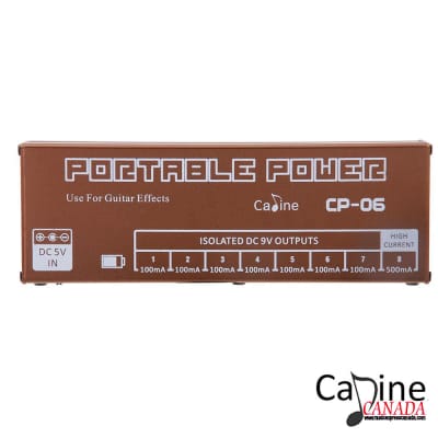Caline CP 06 Portable Rechargeable 9V Power Supply 4 Effects Stomp Pedals Free Shipping image 4