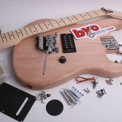 BYOGuitar Lunatic Electric Guitar Kit Unfinished image 1