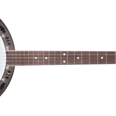 Washburn B11K Americana Series 5-String Resonator Banjo with Rolled Brass Tone Ring & Hardshell Case image 7