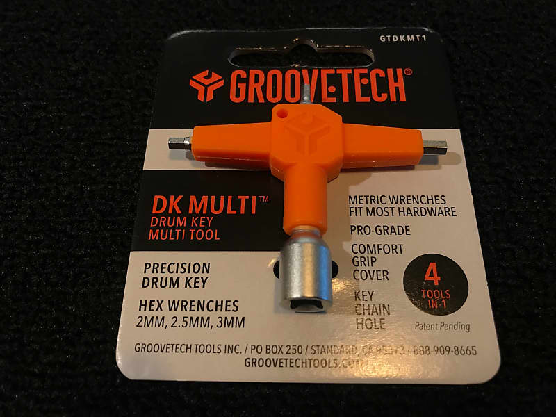 GrooveTech GTDKMT1 Drum tuning key DK Multi tool Cool Drummer Reverb