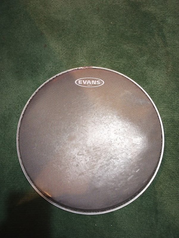 Evans Hybrid 14" Marching Snare Batter Head Grey Reverb