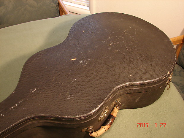 Vintage Lifton Guitar Case 1930's Black for 000 Martin or Gibson