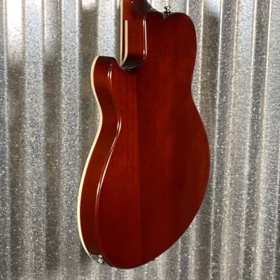 Reverend Limited Edition Roundhouse Semi Hollow Body Archtop Vintage Clear Natural Guitar #19 Blem image 8