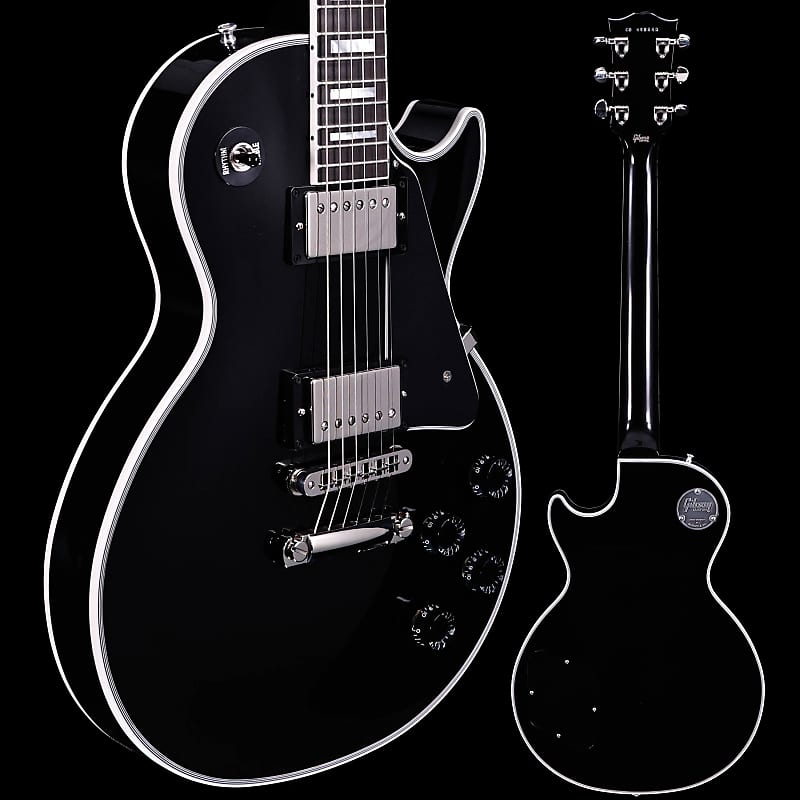Gibson Les Paul Custom, Ebony Gloss Finish, Nickel Hardware 10lbs 1.3oz image 1