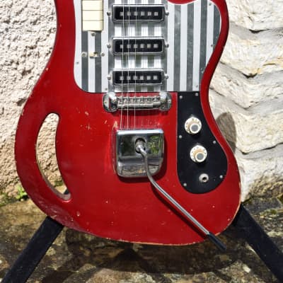 テスコ TG-64 レッド エレキギター 3ピックアップ エレキギターコレクション 12「TEISCO TG-64」 : 全部宝物～My