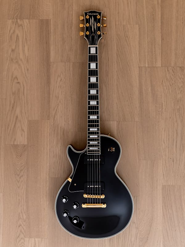 2018 Edwards ESP E-LP-130CD/P Black Beauty Left Handed Mint | Reverb