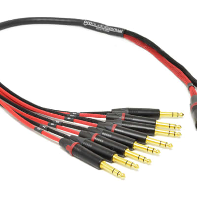 16-Channel SUM Cable Bundle | (2) 8-Channel Analog Summing TRS Cables w/ (1) 16-Channel Adapter image 3