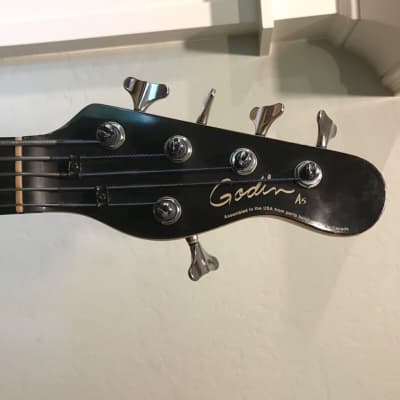 Godin A5 Ultra Semi-Acoustic Fretless 5-String Bass Natural image 4