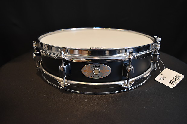 Used Pearl Piccolo 13 x 3.5 Snare Drum, flat black
