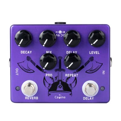 Caline CP-80 Purple Repeat Reverb delay - combine Delay and Reverb in one Pedal image 2