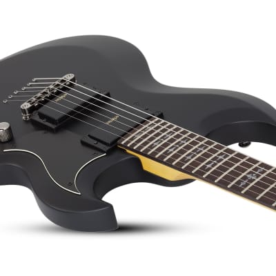 Schecter Demon S-II 6-String RH Electric Guitar-Satin Black image 2